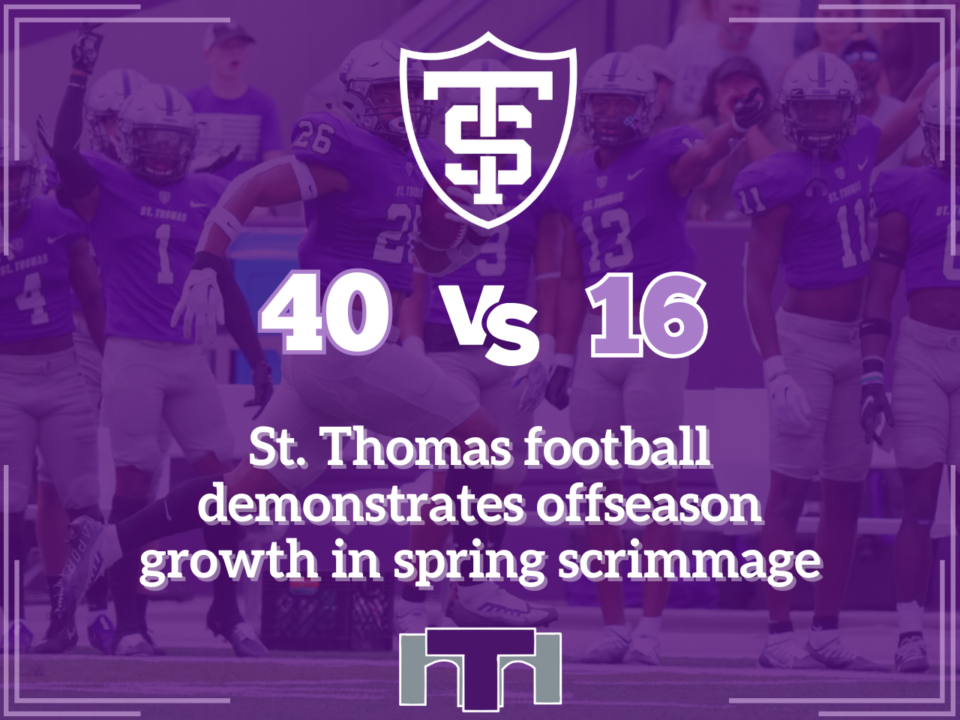 St. Thomas football demonstrates offseason growth in spring game