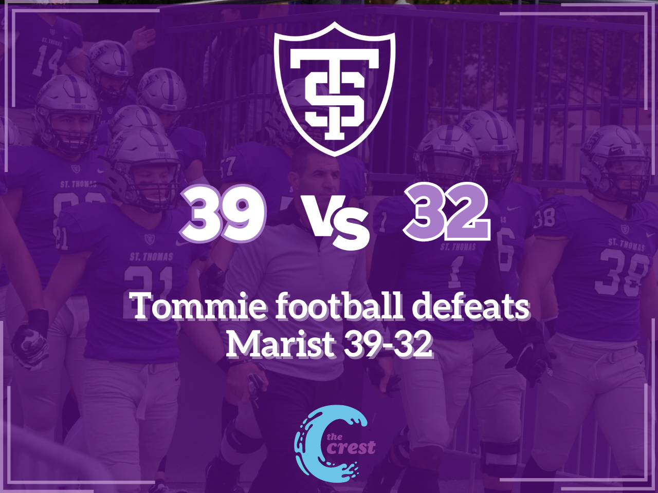 Tommie football defeats Marist 39-32