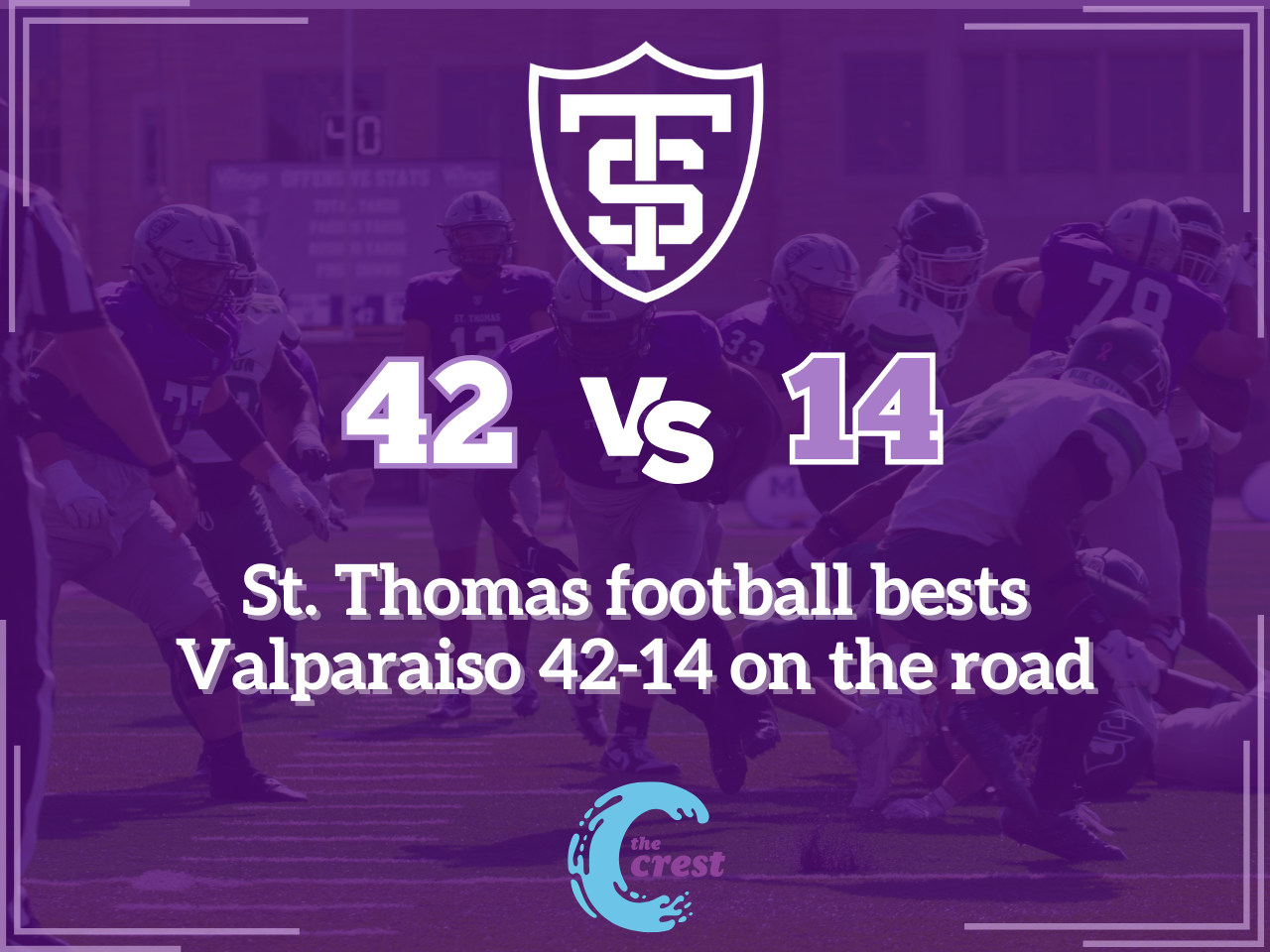 St. Thomas football bests Valparaiso 42-14 on the road