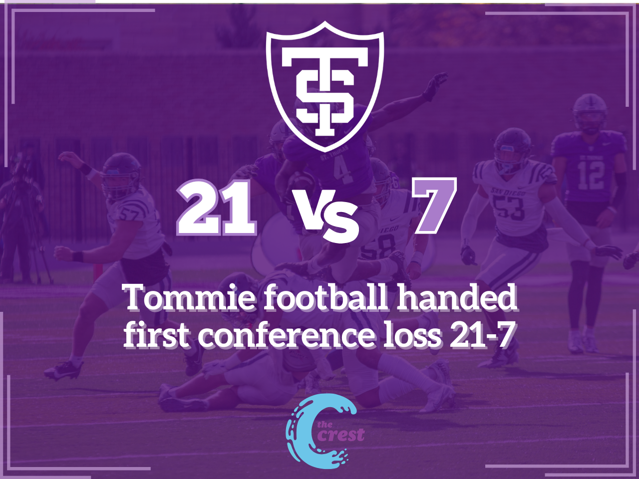 Tommie football handed first conference loss 21-7