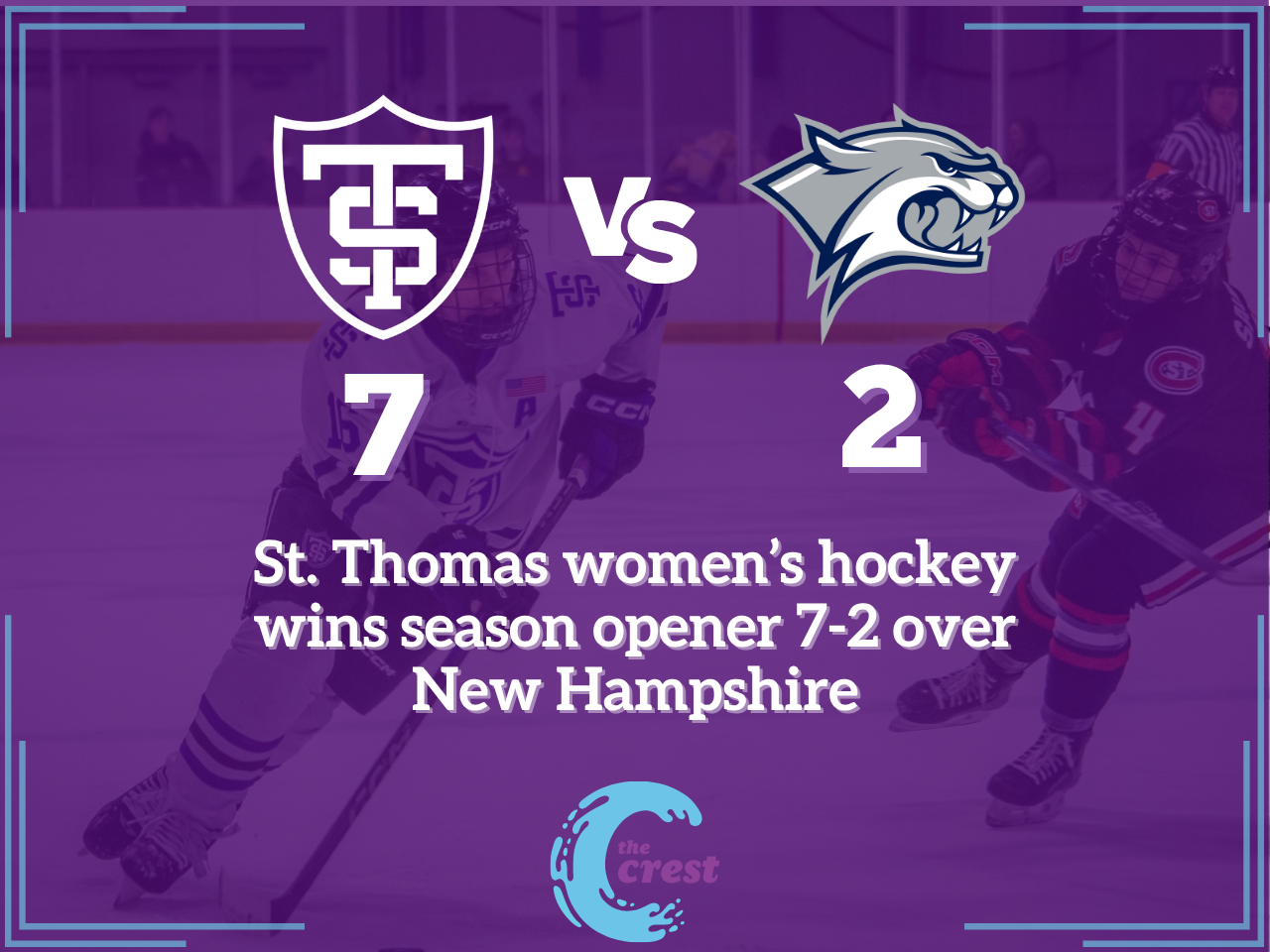St. Thomas women’s hockey wins season opener 7-2 over New Hampshire