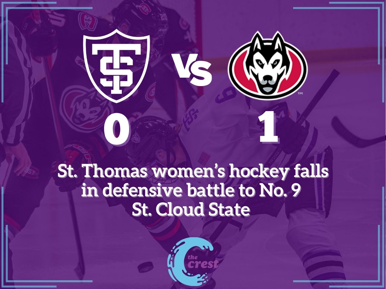 St. Thomas women’s hockey falls 1-0 in defensive battle to No. 9 St. Cloud State