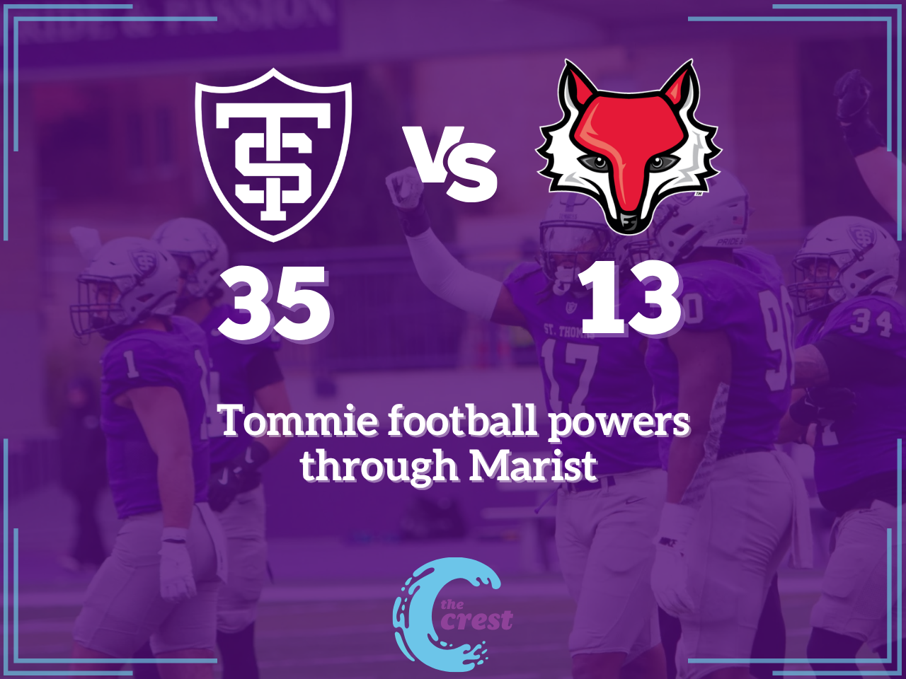 Tommie football powers through Marist in 35-13 victory